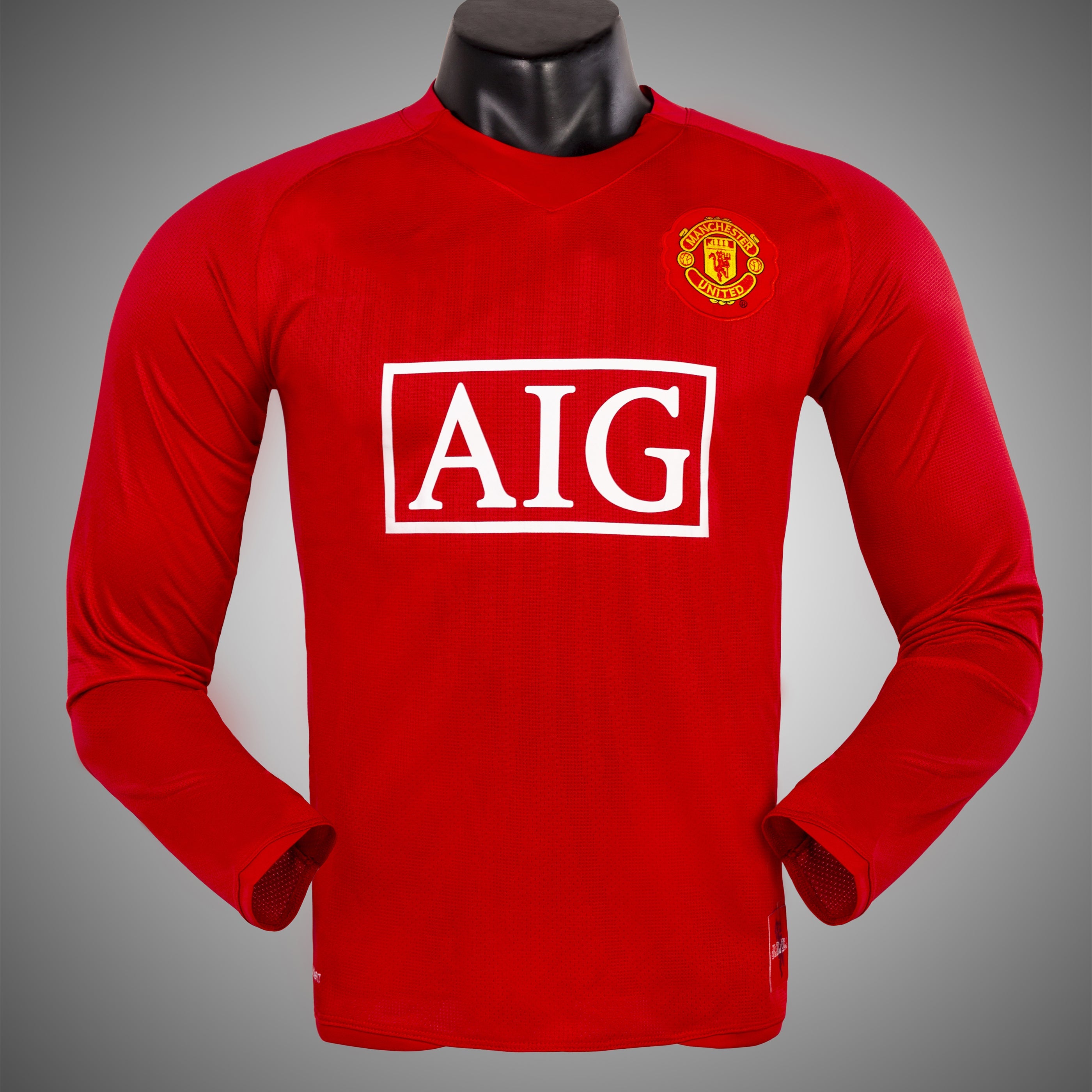 2007-08 Manchester United Home League Edition Retro long sleeved