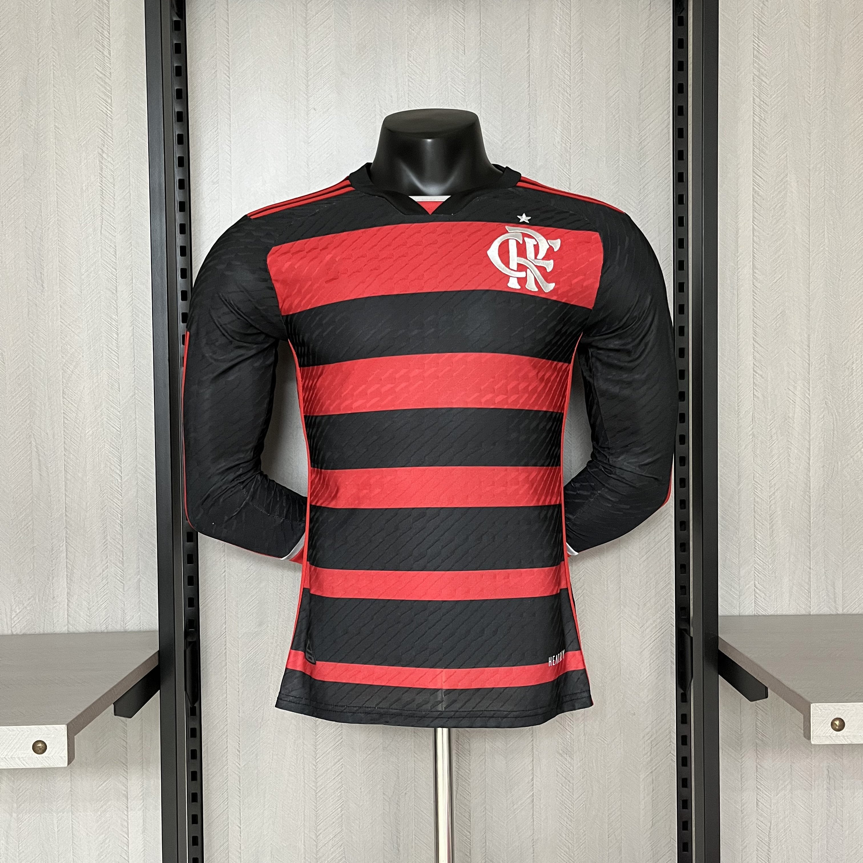 2024-25Player Edition Long Sleeve Flamengo Home S-3XL