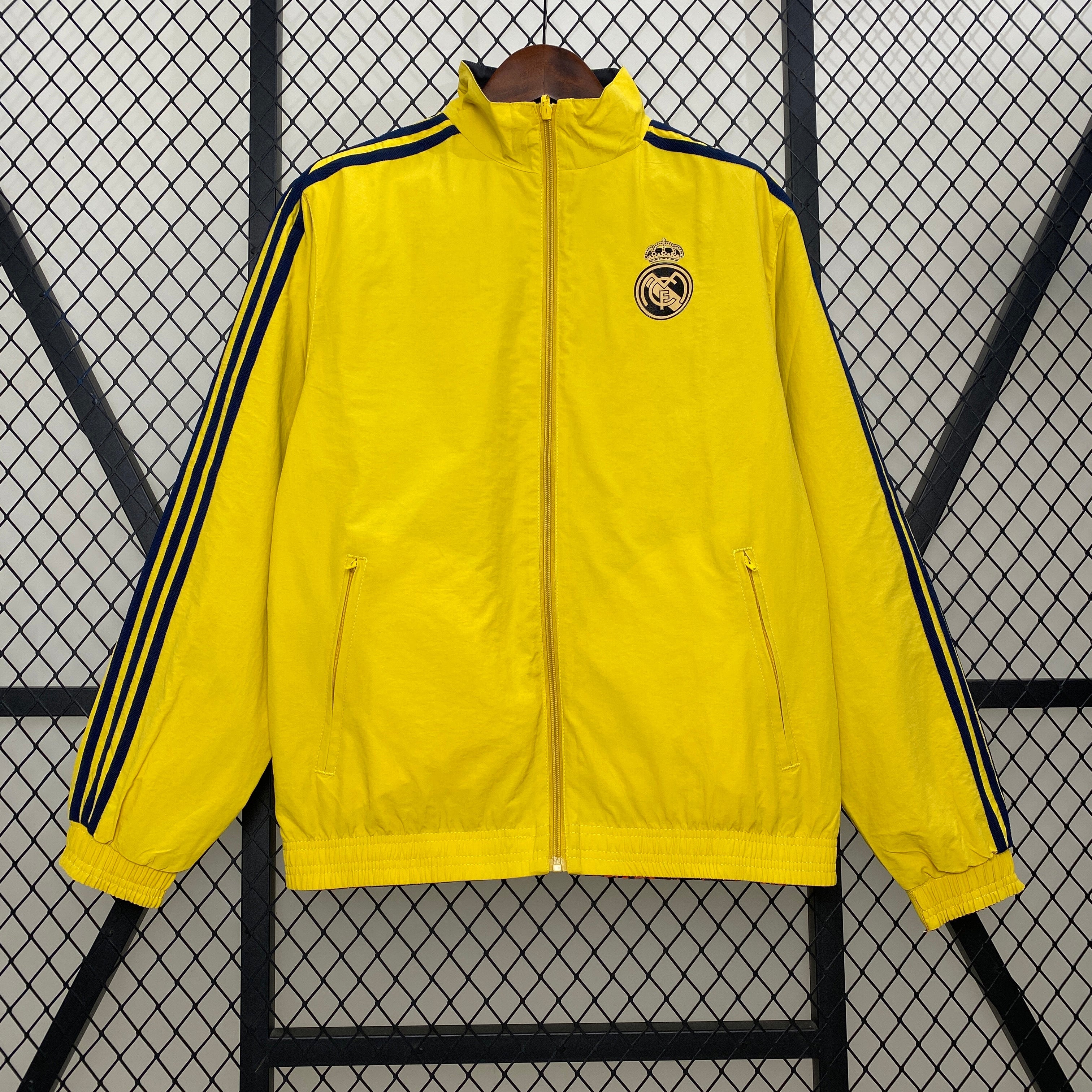 2024-25Real Madrid Yellow Windbreaker