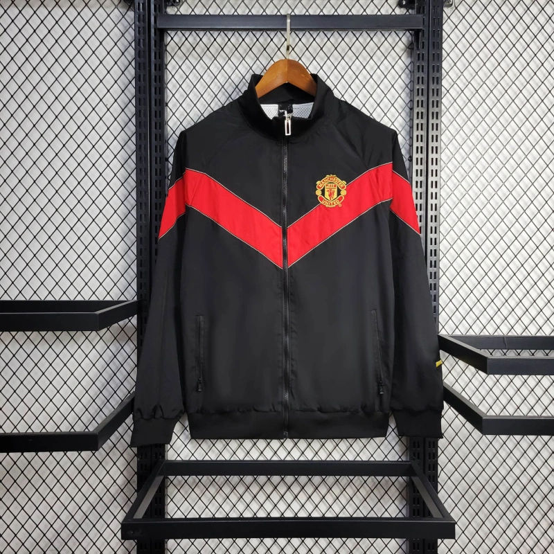 2025-26 Manchester United Black-Red 1878 Windbreaker