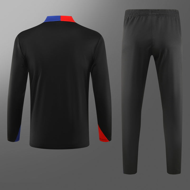 2024-25 Barcelona Black Training Suit Adult Size