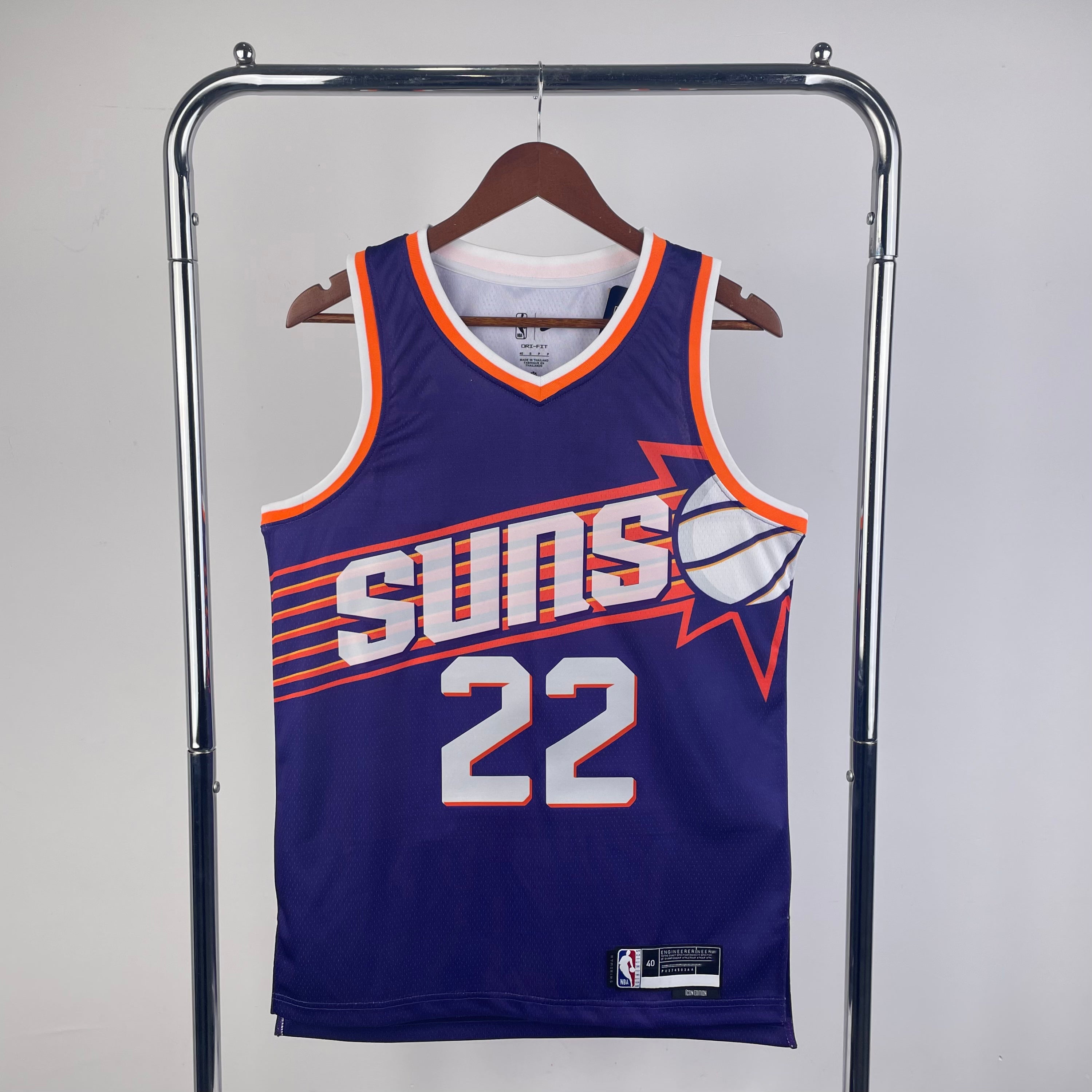 NBA 2024-25 Suns away purple No. 22 AYTON