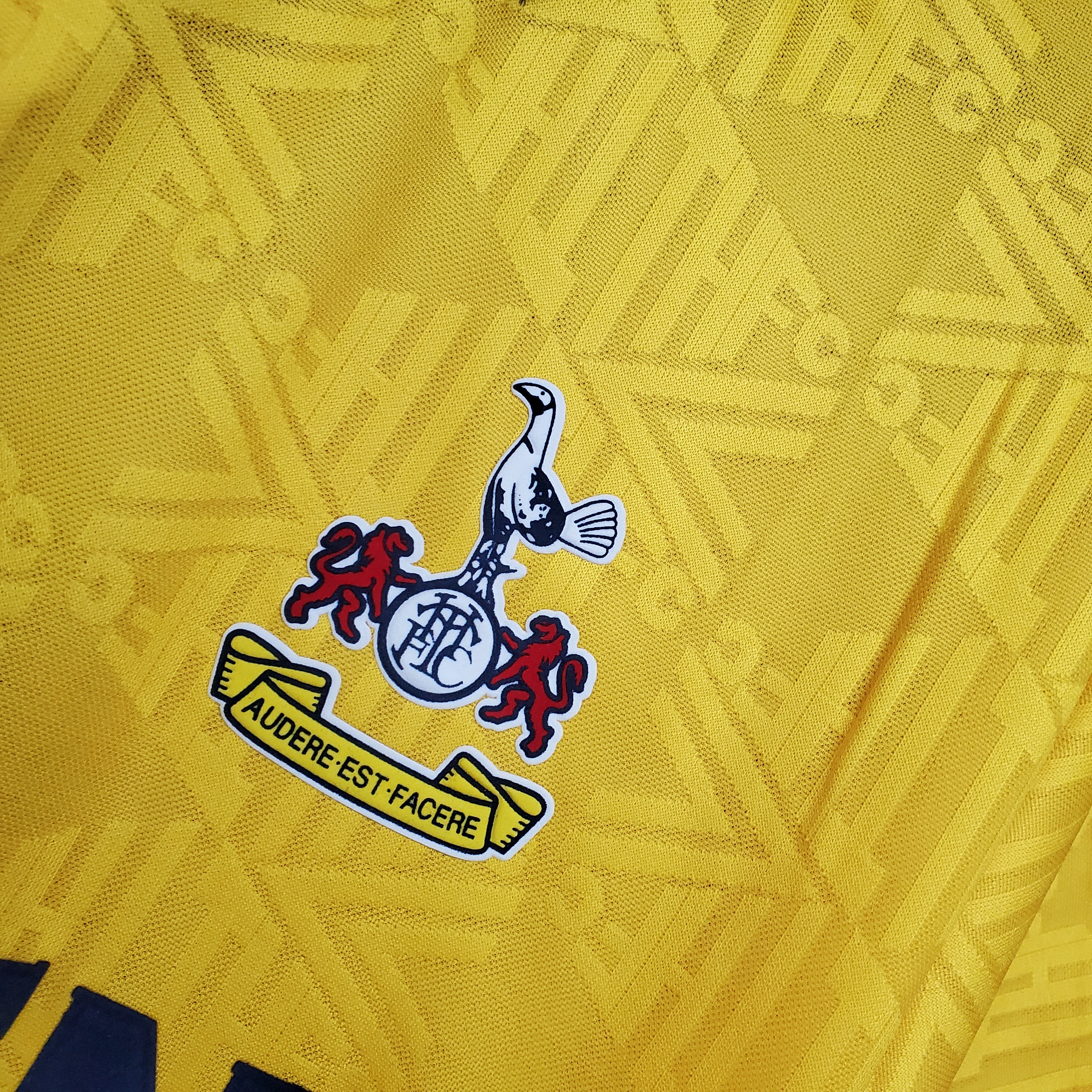 1992-94 Tottenham Away Yellow Retro