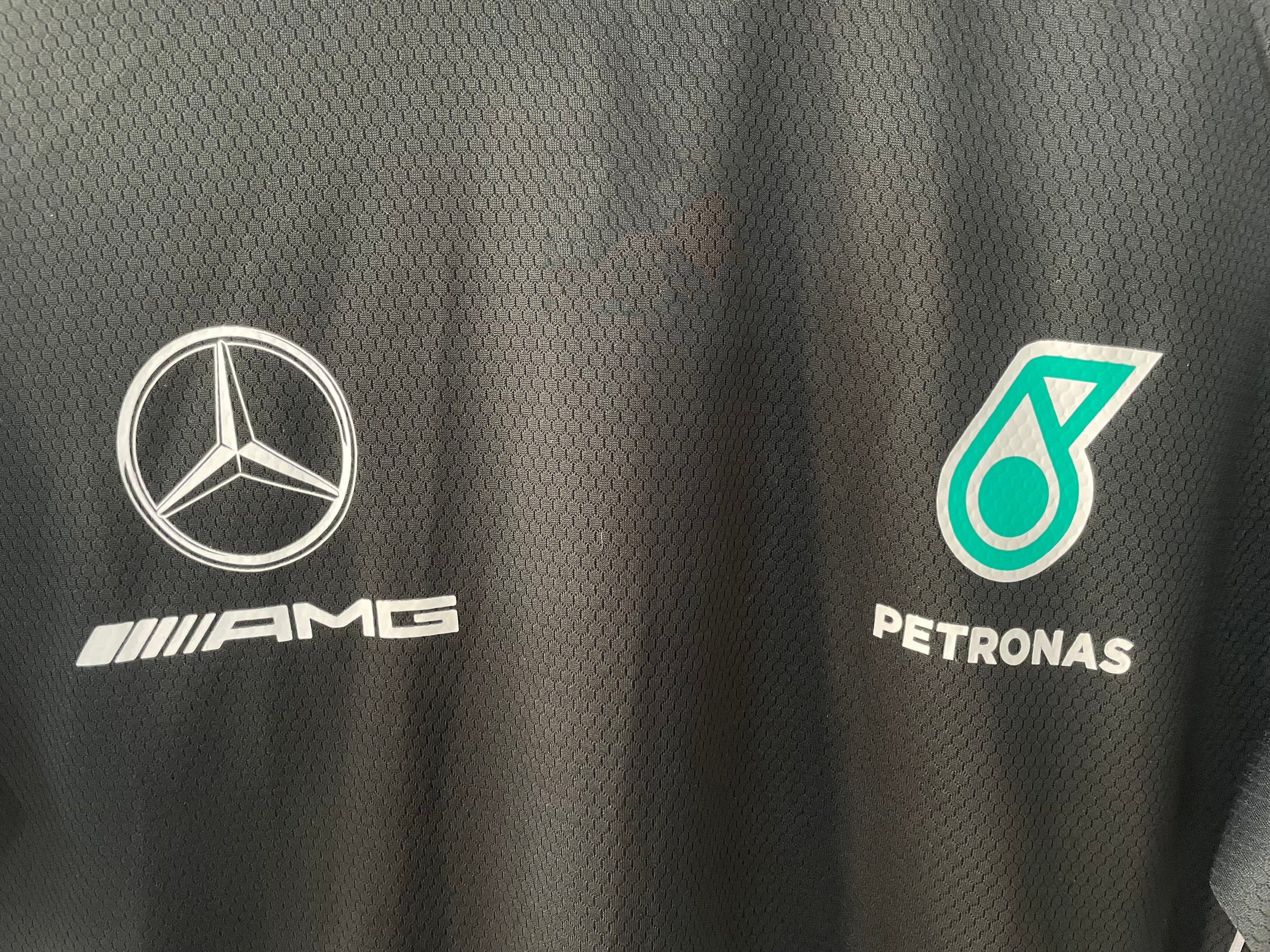 2025 F1 Formula One Racing Suit Mercedes Black Round Neck S-5XL