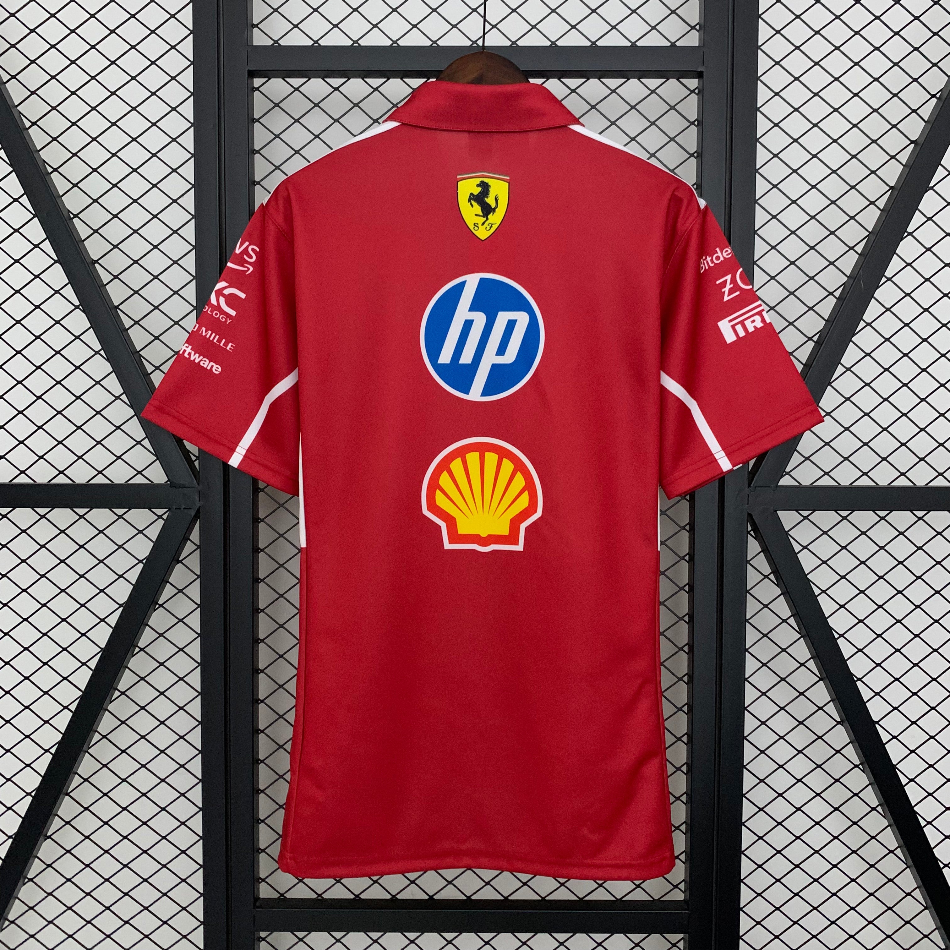 2025 Polo F1 Formula One Racing Suit Ferrari Size S-5XL