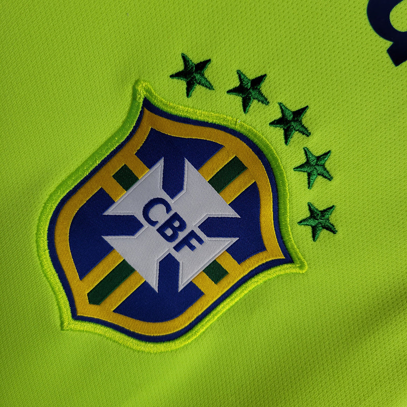 Brazil Training Suit Fluorescent Green All Sponsor Sizes