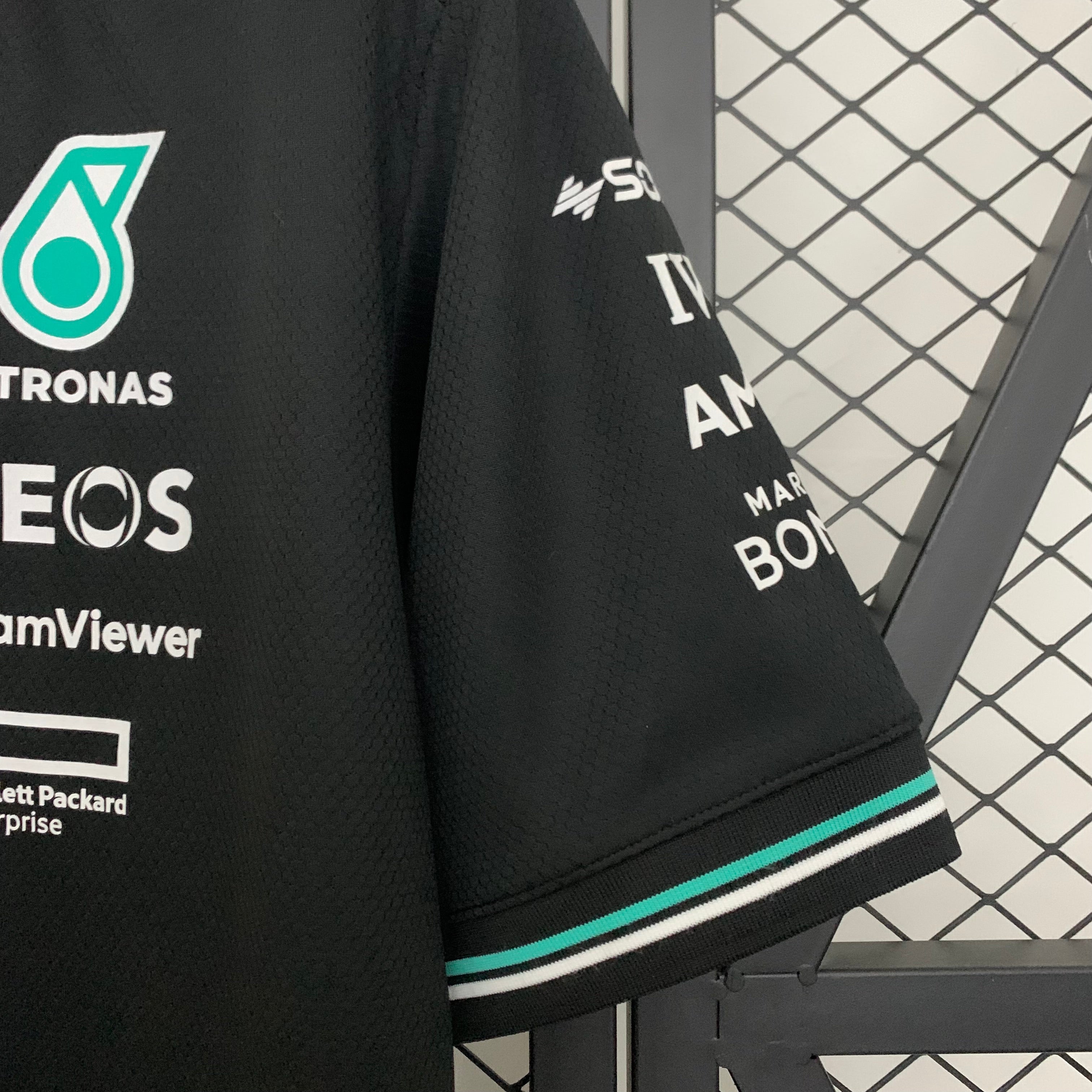 2025 F1 Formula One Racing Suit Mercedes Black Size S-5XL