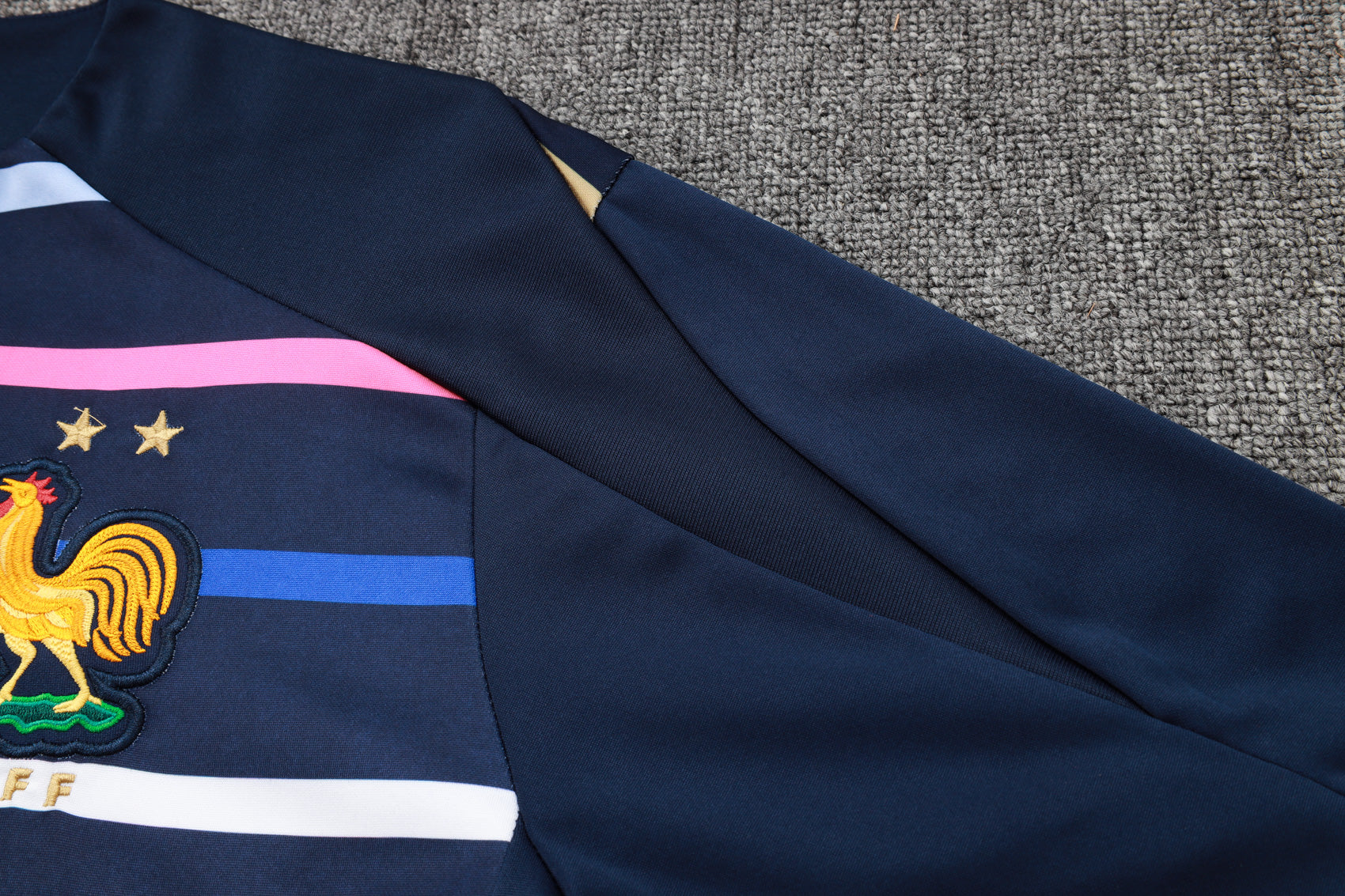 2024-25 French royal blue striped training suit