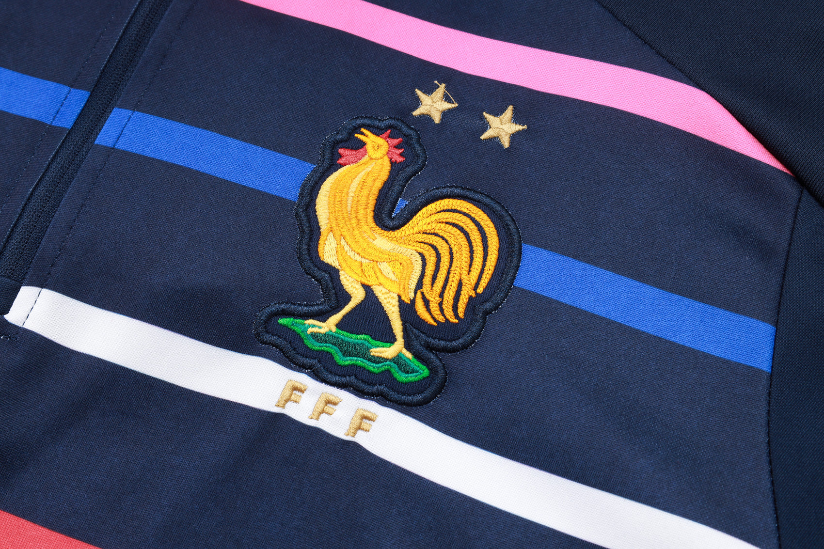 2024-25 French royal blue striped training suit