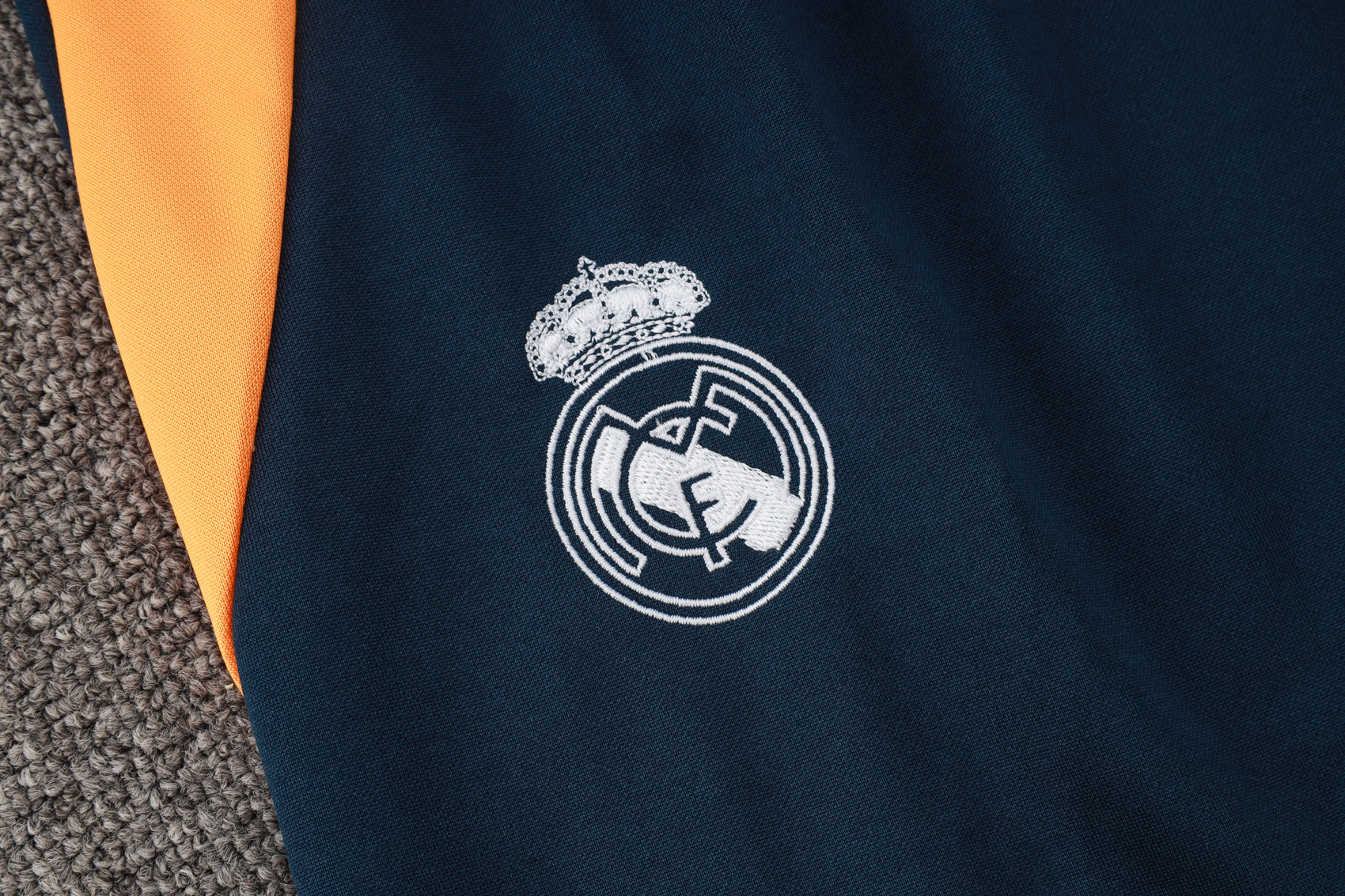 2024-25 Real Madrid White Training Suit Kit Long zipper