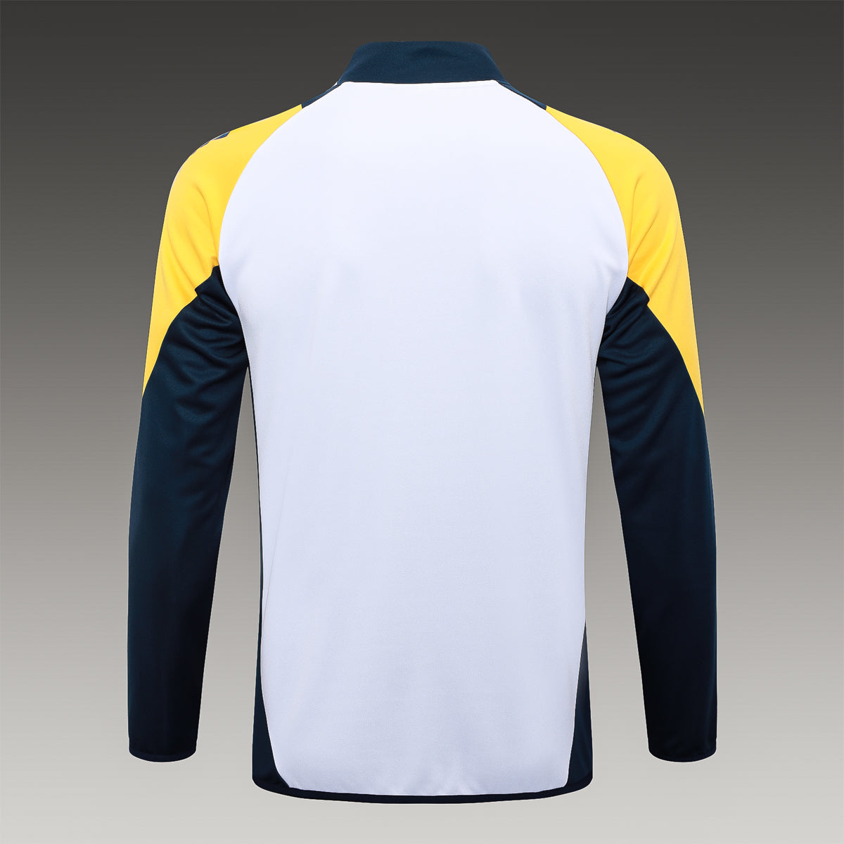 2024-25 Real Madrid White-Yellow Training Suit Kit Long zipper