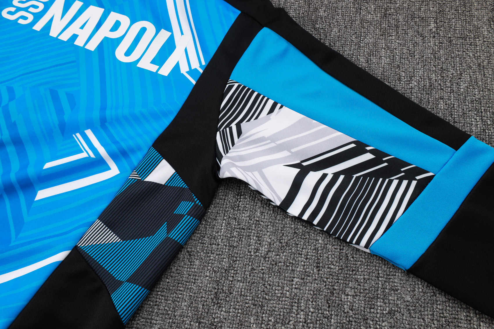 2024-25 Napoli Lake Blue Inkjet Long Pull Training Suit