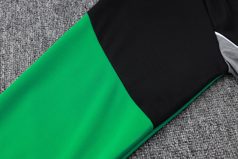 2025-26 Arsenal Black-Red-Green Adult long pull training suit