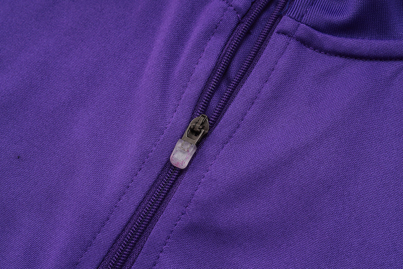 2025-26 Real Madrid Purple Adult long pull training suit