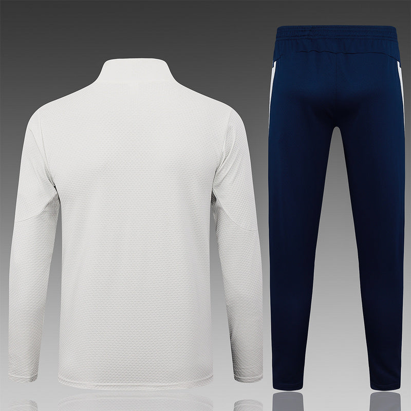 2025-26 Portugal White Adult long pull training suit