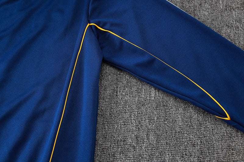2025-26 Real Madrid Blue Adult long pull training suit