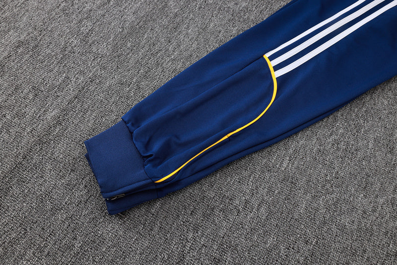 2025-26 Real Madrid Blue Adult long pull training suit