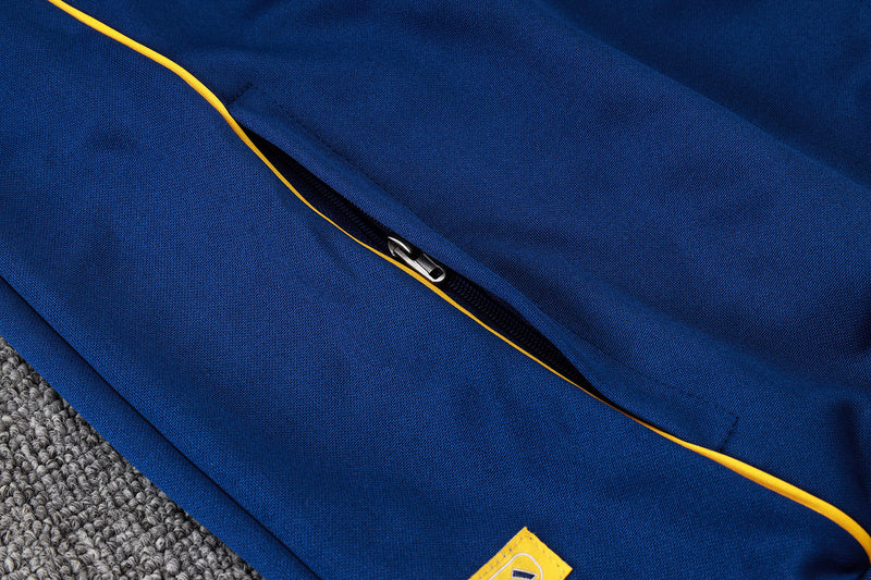 2025-26 Real Madrid Blue Adult long pull training suit