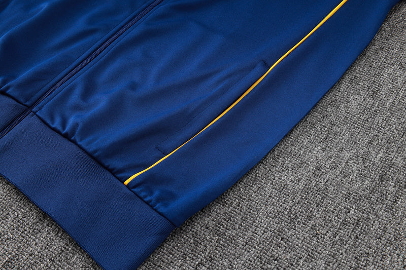 2025-26 Real Madrid Blue Adult long pull training suit