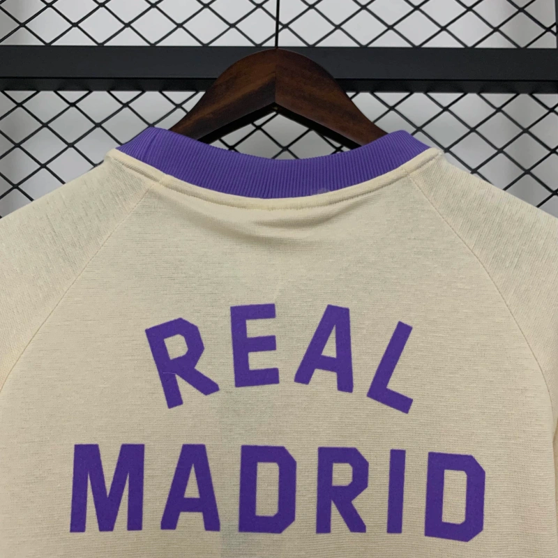 2025-26 Real Madrid Cotton T-Shirt off white