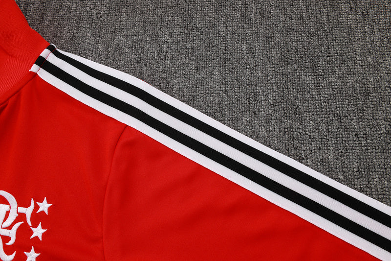 2025-26 Flamengo Red Adult long pull training suit