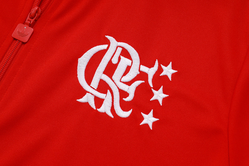2025-26 Flamengo Red Adult long pull training suit