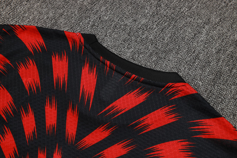 2025-26 Flamengo Pre-match Short-sleeved shorts training suit