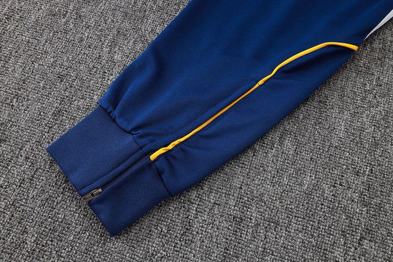 2025-26 Real Madrid Blue Adult long pull training suit