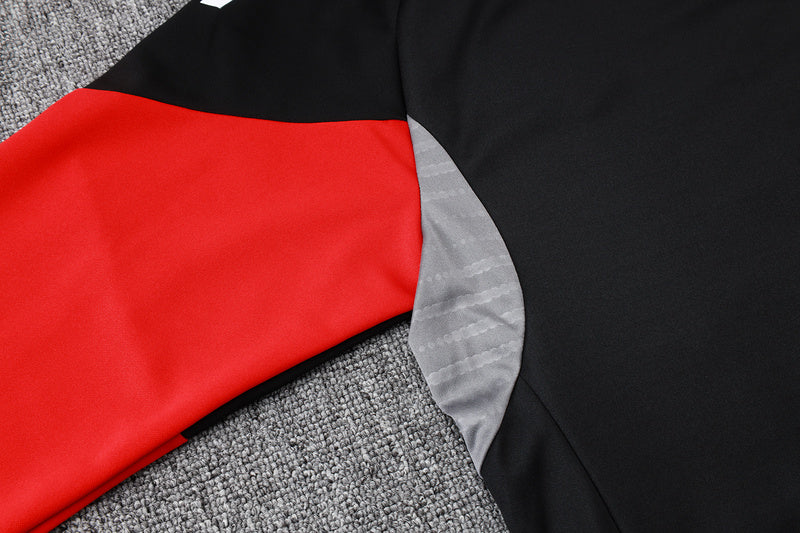 2025-26 Arsenal Black-Red-Green Adult long pull training suit