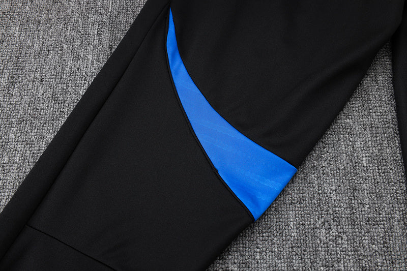2025-26 Manchester United Black Adult long pull training suit