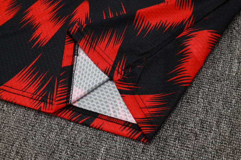 2025-26 Flamengo Pre-match Short-sleeved shorts training suit