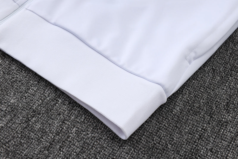 2025-26 Real Madrid White Adult long pull training suit