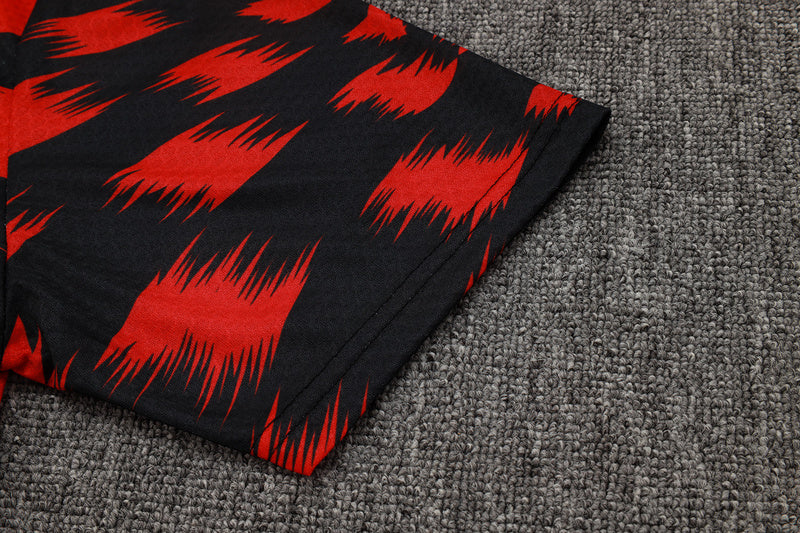 2025-26 Flamengo Pre-match Short-sleeved shorts training suit
