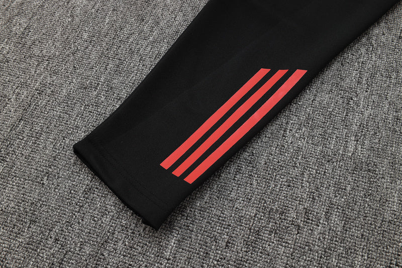 2025-26 Bayern Munich Black-White Adult long pull training suit