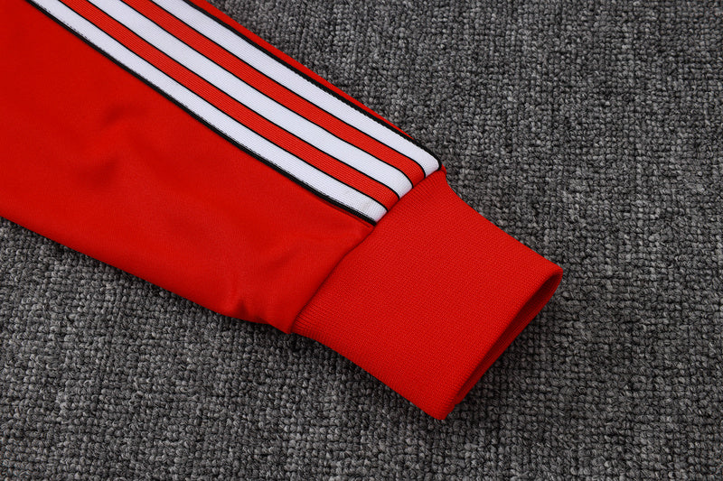 2025-26 Manchester United Red Adult long pull training suit