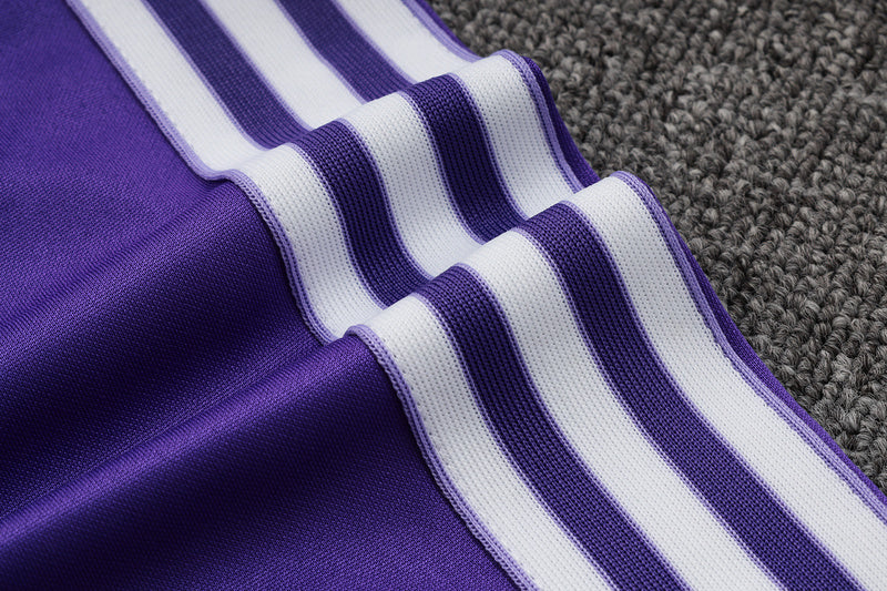 2025-26 Real Madrid Purple Adult long pull training suit
