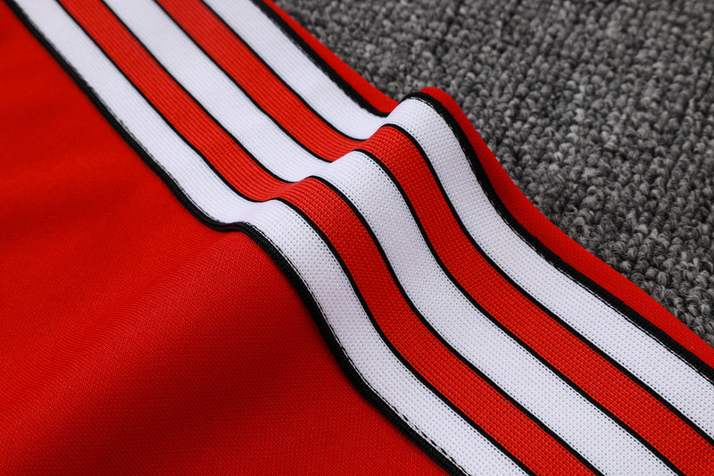 2025-26 Manchester United Red Adult long pull training suit