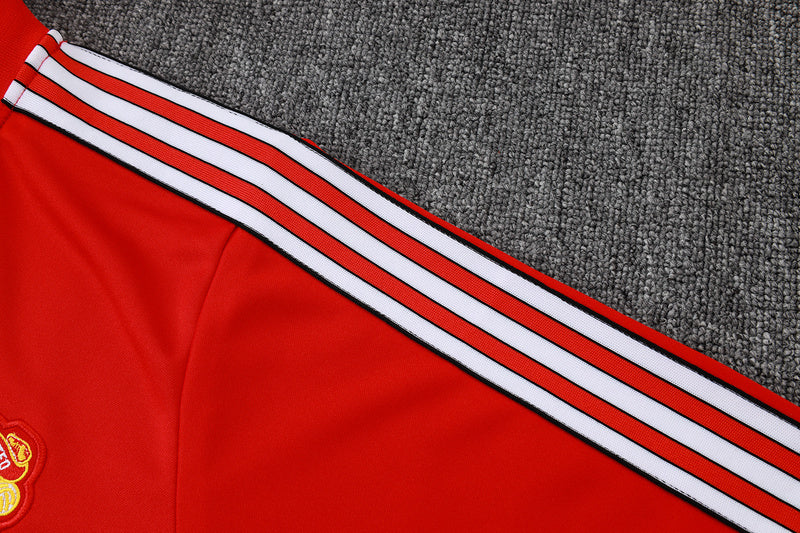 2025-26 Manchester United Red Adult long pull training suit