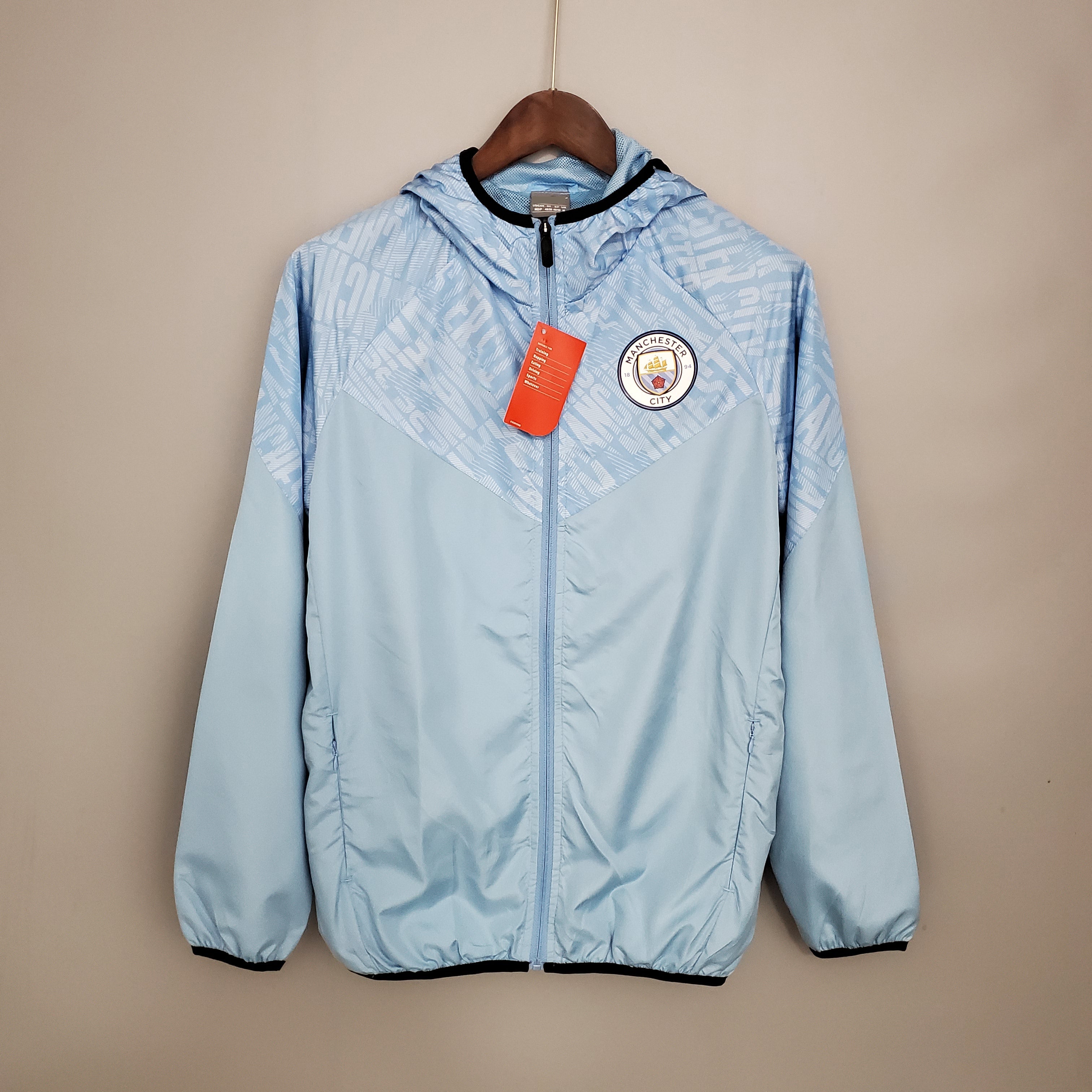 21-22 Windbreaker Manchester City blue