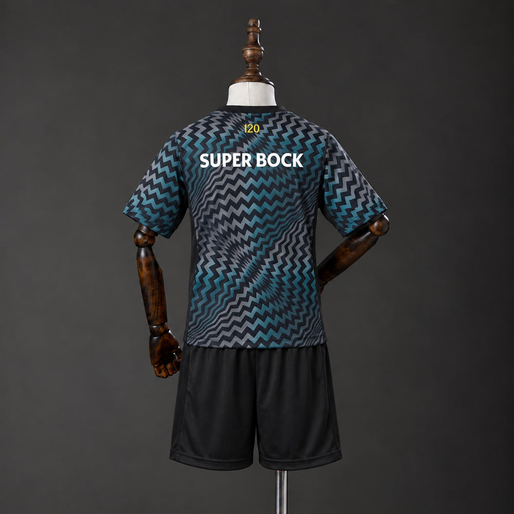 2026-27 Sporting Lisbon Black Goalkeeper Kids Kit