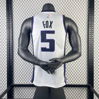NBA 2024-25 Kings Heimtrikot weiß Nr. 5 FOX