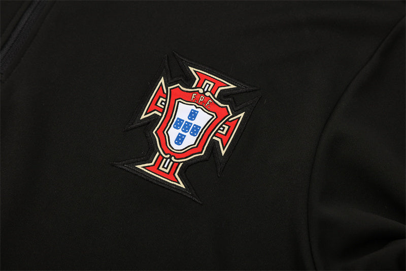 Traje de entrenamiento negro de Portugal 2025-26