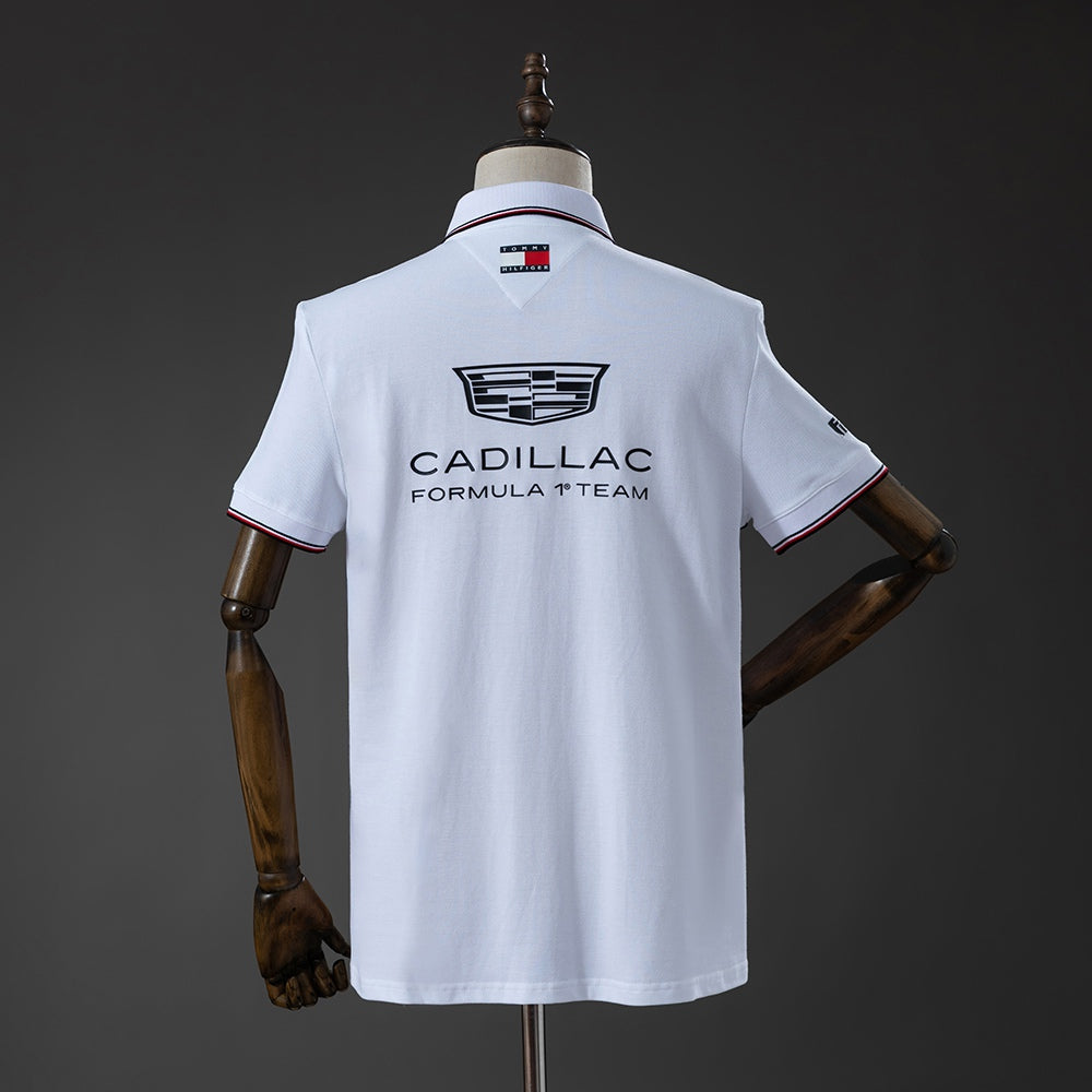 2026 Tommy Hilfiger x Cadillac Replica White Polo Formula One Racing Suit