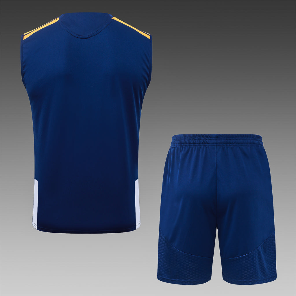 2026-27 Real Madrid blauer Westenanzug