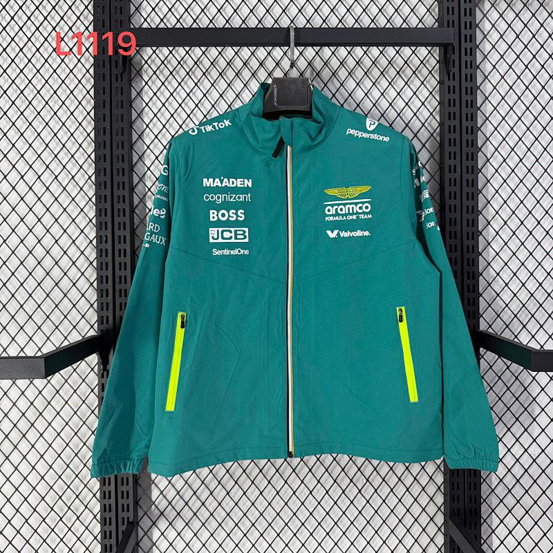 2026 Aston Martin Lake Green Racing Suit Windproof