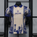 2026-27 England Blue Polo Player Version Football Jersey