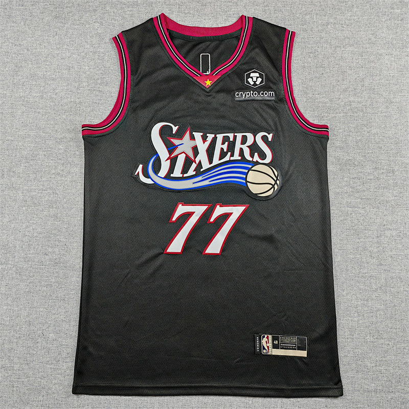 2026-27 NBA 76ers Classic Black Edition No.77 ENGECOMBE