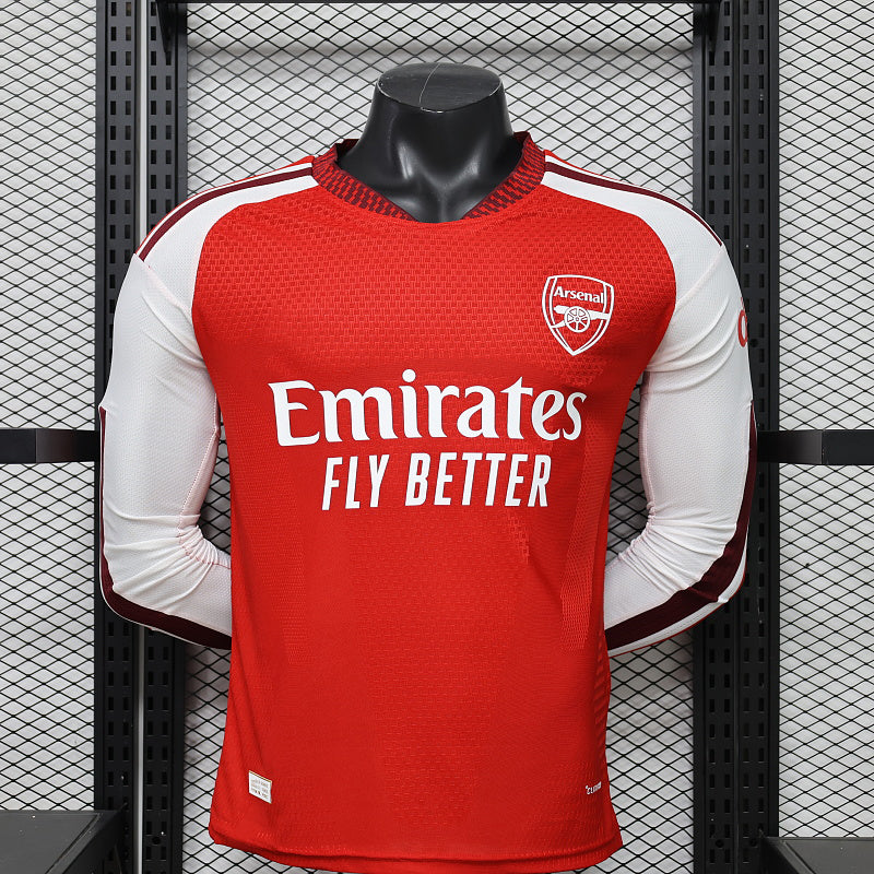 2026-27 Arsenal Home Player Version Long Sleeves