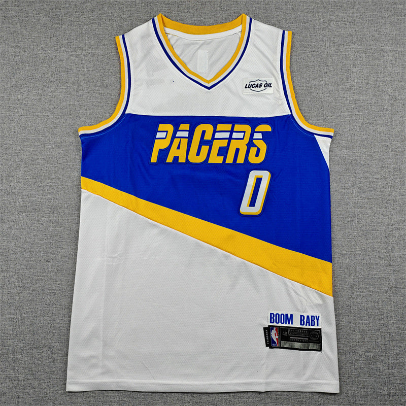 2026-27 NBA Pacers White City Edition No.0 HALLBURTON