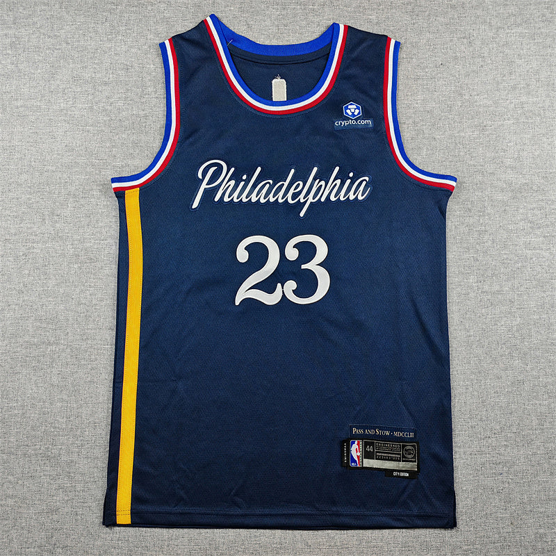 2026-27 NBA 76ers Deep Blue City Edition No.23 JAMES